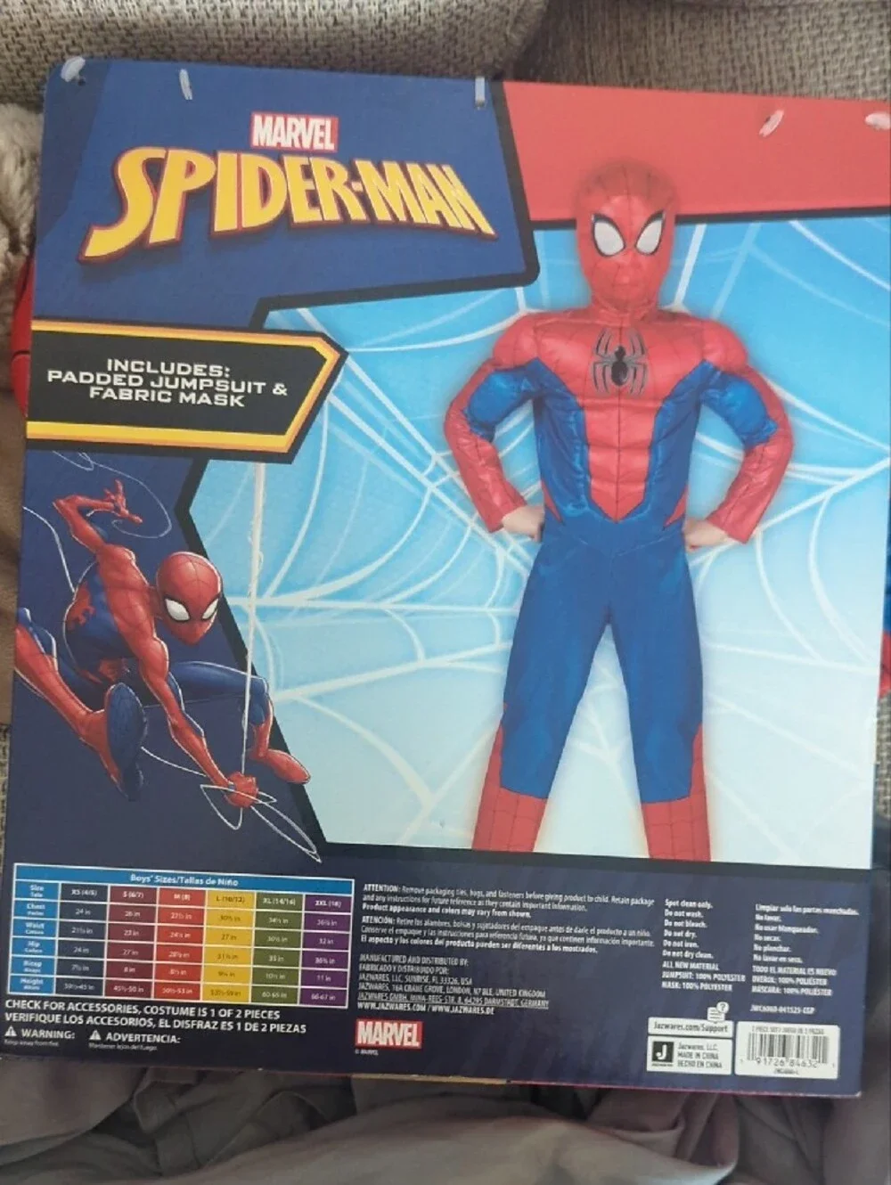 Spiderman Costume- Boys Large